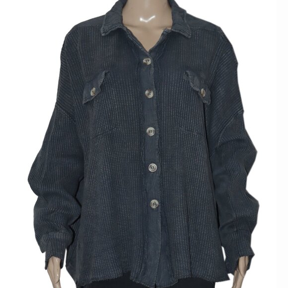 Free People Fp One Scout Jacket Tharmal Buttondown New XS - Picture 3 of 6